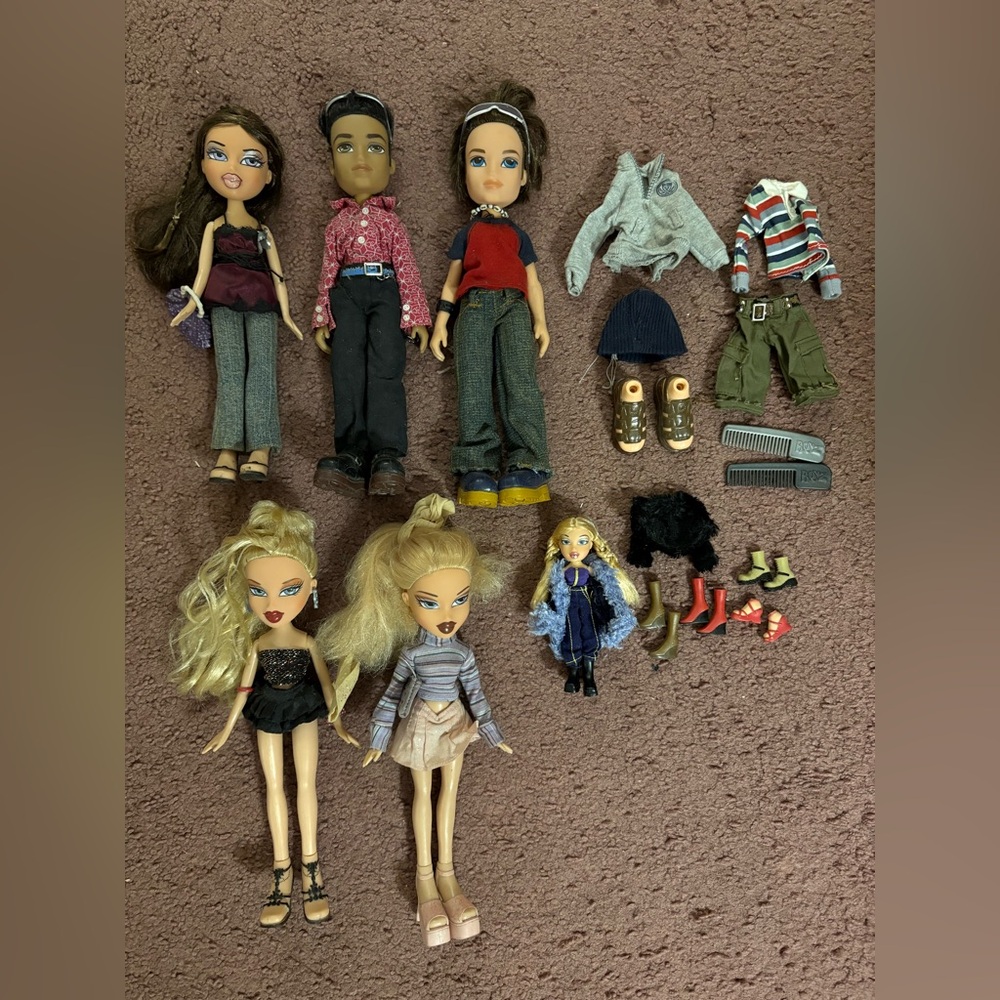 Vintage 2000s OG Bratz & Bratz Boyz dolls